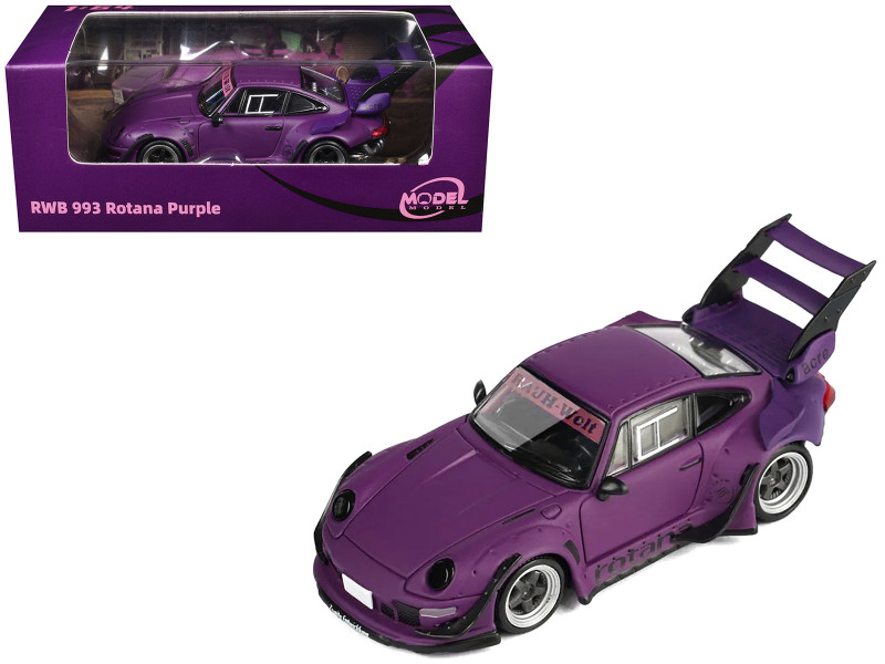 RWB 993 Rotana Matt Purple 1/64 Diecast Model Car Model Model MM64-RWB993-002
