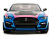 Ford Mustang Shelby GT500 Blue Metallic with Pink Stripes and Black Hood and Top Pink Slips Series 1/18 Diecast Model Car Jada 35723