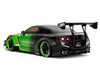 Nissan GT R R35 Liberty Walk Body Kit 2 0 RHD Right Hand Drive Green and Matt Black Pink Slips Series 1/18 Diecast Model Car Jada 35724