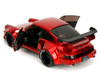 RWB Body Kit Red Metallic with Black Stripes Pink Slips Series 1/18 Diecast Model Car Jada 35726