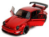 RWB Body Kit Red Metallic with Black Stripes Pink Slips Series 1/18 Diecast Model Car Jada 35726