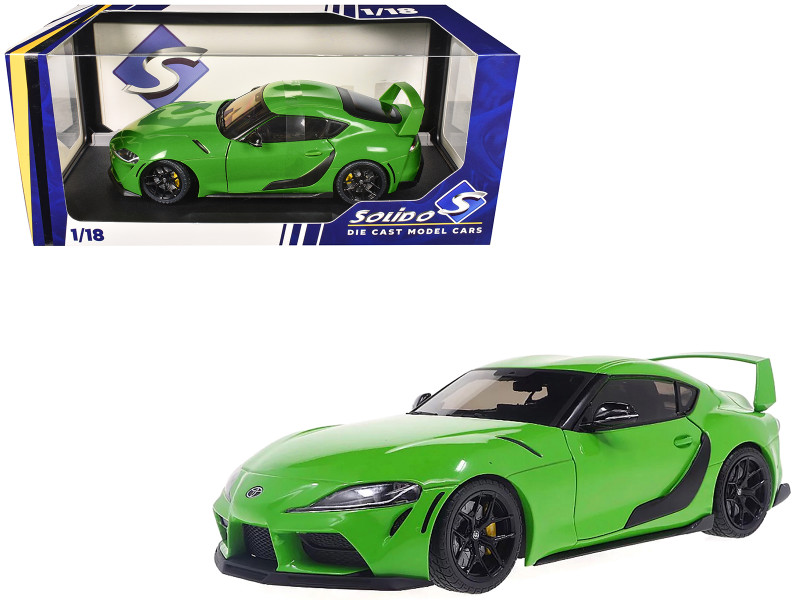 2023 Toyota GR Supra StreetFighter Green 1/18 Diecast Model Car