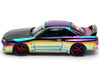 Skyline GT R BNR32 RHD Right Hand Drive Chameleon Chrome with Carbon Hood APA XPO 2025 Exclusive 1/64 Diecast Model Car Pop Race PR640426