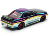 Skyline GT R BNR32 RHD Right Hand Drive Chameleon Chrome with Carbon Hood APA XPO 2025 Exclusive 1/64 Diecast Model Car Pop Race PR640426