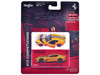Ferrari 812 Competizione Yellow Metallic with Silver Stripe Speed Icons Series 1/64 Diecast Model Car Maisto 15709YL