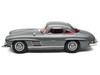 1954 Mercedes Benz 300 SL Graphite Gray with Red Interior Limited Edition to 500 pieces Worldwide 1/12 Diecast Model Car Norev 123852