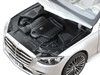 2021 Mercedes Benz S Class AMG Line Silver Metallic with Sunroof 1/18 Diecast Model Car Norev 183805
