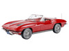 1963 Chevrolet Corvette Stingray Convertible Riverside Red 1/18 Diecast Model Car Norev 189056