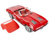1963 Chevrolet Corvette Stingray Convertible Riverside Red 1/18 Diecast Model Car Norev 189056