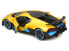 Bugatti Divo Yellow Metallic with Carbon and Blue Accents Special Edition 1/24 Diecast Model Car Maisto 31526y