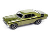 1970 Chevrolet Nova Yenko Deuce Citrus Green Metallic with Black Stripes Muscle Cars USA Series 1/64 Diecast Model Car Johnny Lightning JLMC034-JLSP383B