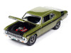 1970 Chevrolet Nova Yenko Deuce Citrus Green Metallic with Black Stripes Muscle Cars USA Series 1/64 Diecast Model Car Johnny Lightning JLMC034-JLSP383B