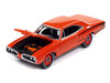 1970 Dodge Coronet Super Bee Mr Norm s Hemi Orange with Black Stripes Muscle Cars USA Series 1/64 Diecast Model Car Johnny Lightning JLMC034-JLSP384A
