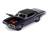 1970 Dodge Coronet Super Bee Mr Norm s Plum Crazy Metallic with Black Top and White Stripes 1/64 Diecast Model Car Johnny Lightning JLMC034-JLSP384B