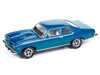 1974 Pontiac GTO Regatta Blue Metallic with White Interior Muscle Cars USA Series 1/64 Diecast Model Car Johnny Lightning JLMC034-JLSP386B