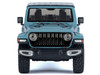 2021 Jeep Gladiator Rubicon Closed Top Pickup Truck Blue with Black Top 1/27 Diecast Model Car Motormax 79368bl