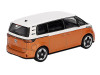 Volkswagen ID Buzz Van Candy White and Energetic Orange Metallic Limited Edition 1/64 Diecast Model Car Mini GT MGT01061