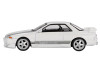 Nissan Skyline GT R R32 RHD Right Hand Drive Veilside Combat C I White with Gray Stripes Limited Edition 1/64 Diecast Model Car Mini GT MGT01066