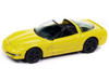 2003 Chevrolet Corvette Convertible 50th Anniversary Millennium Yellow Classic Gold Collection 1/64 Diecast Model Car Johnny Lightning JLCG033-JLSP387A