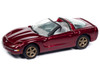 2003 Chevrolet Corvette Convertible 50th Anniversary Anniversary Red Metallic Classic Gold Collection 1/64 Diecast Model Car Johnny Lightning JLCG033-JLSP387B