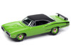 1970 Dodge Coronet Super Bee Sublime Green with Black Stripes and Top Classic Gold Collection 1/64 Diecast Model Car Johnny Lightning JLCG033-JLSP389A