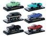 Auto Thentics 6 piece Set Release 104 IN DISPLAY CASES Limited Edition 1/64 Diecast Model Cars M2 Machines 32500-104