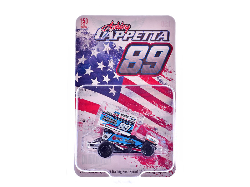 Winged Sprint Car #89 Ashley Cappetta Gettysburg Trading Post 2025 1/50 Diecast Model Car ACME A5025016