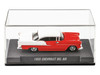 1955 Chevrolet Bel Air Red and White Collection Series 1/64 Diecast Model Car Majorette MJ8505001013