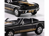 1965 Shelby GT350 Black with Gold Stripes Collection Series 1/64 Diecast Model Car Majorette MJ8505001014