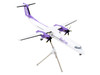 Bombardier Q400 Commercial Aircraft Flybe G ECOE White with Purple Tail Gemini 200 Series 1/200 Diecast Model Airplane GeminiJets G2BEE1193