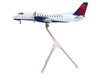 Saab 340B Commercial Aircraft Delta Connection Mesaba Airlines N428XJ White with Red and Blue Tail Gemini 200 Series 1/200 Diecast Model Airplane GeminiJets G2DAL1340