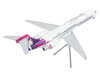 Boeing 717 200 Commercial Aircraft Hawaiian Airlines N492HA White with Purple Tail Graphics Gemini 200 Series 1/200 Diecast Model Airplane GeminiJets G2HAL1351