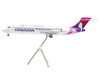 Boeing 717 200 Commercial Aircraft Hawaiian Airlines N492HA White with Purple Tail Graphics Gemini 200 Series 1/200 Diecast Model Airplane GeminiJets G2HAL1351