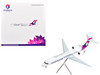 Boeing 717 200 Commercial Aircraft Hawaiian Airlines N492HA White with Purple Tail Graphics Gemini 200 Series 1/200 Diecast Model Airplane GeminiJets G2HAL1351