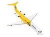 Fokker F100 Commercial Aircraft Alliance Airlines Southern Cross Minor VH UQG White and Yellow 1/400 Diecast Model Airplane GeminiJets GJ1996