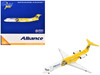 Fokker F100 Commercial Aircraft Alliance Airlines Southern Cross Minor VH UQG White and Yellow 1/400 Diecast Model Airplane GeminiJets GJ1996