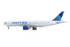 Boeing 777 200ER Commercial Aircraft United Airlines N798UA White with Blue Tail 1/400 Diecast Model Airplane GeminiJets GJ2230