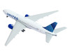 Boeing 777 200ER Commercial Aircraft United Airlines N798UA White with Blue Tail 1/400 Diecast Model Airplane GeminiJets GJ2230