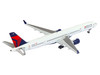 Boeing 757 300 Commercial Aircraft Delta Air Lines N595NW White with Red and Blue Tail 1/400 Diecast Model Airplane GeminiJets GJ2362