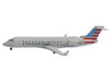 Bombardier CRJ200 Commercial Aircraft American Eagle Air Wisconsin N420AW Gray with Red and Blue Tail 1/400 Diecast Model Airplane GeminiJets GJ2367