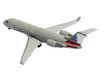 Bombardier CRJ200 Commercial Aircraft American Eagle Air Wisconsin N420AW Gray with Red and Blue Tail 1/400 Diecast Model Airplane GeminiJets GJ2367