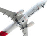 Boeing 737 800 Commercial Aircraft Qantas Airways VH VZW White with Red Tail 1/400 Diecast Model Airplane GeminiJets GJ2371
