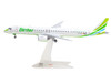 Embraer E195-E2 Commercial Aircraft Binter Canarias EC-NEZ White with Green Striped Tail 1/200 Diecast Model Herpa HE573009