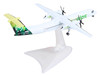 Bombardier Q400 Commercial Aircraft Sky Alps 9H-PAUL White with Green Tail Graphics 1/200 Diecast Model by Herpa HE573115