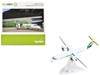 Bombardier Q400 Commercial Aircraft Sky Alps 9H-PAUL White with Green Tail Graphics 1/200 Diecast Model by Herpa HE573115