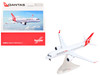 Airbus A220-300 Commercial Aircraft QantasLink VH-X4B White with Red Tail 1/200 Diecast Model by Herpa HE573184
