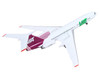 Tupolev TU-154M Commercial Aircraft Air Via LZ-MIG White with Red Tail 1/200 Diecast Model Herpa HE573214