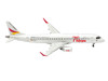 Embraer E190 Commercial Aircraft German Airways - Herpa 75 Years D-ACJJ White with Graphics 1/200 Diecast Model Herpa HE573221