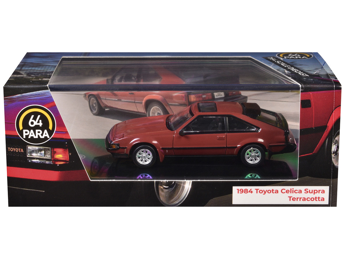 1984 Toyota Celica Supra Terracotta Red with Sunroof 1/64 Diecast