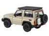 2023 Toyota Land Cruiser 71 Sandy Taupe 70th Anniversary with Roofrack 1/64 Diecast Model Car Paragon PA-55568